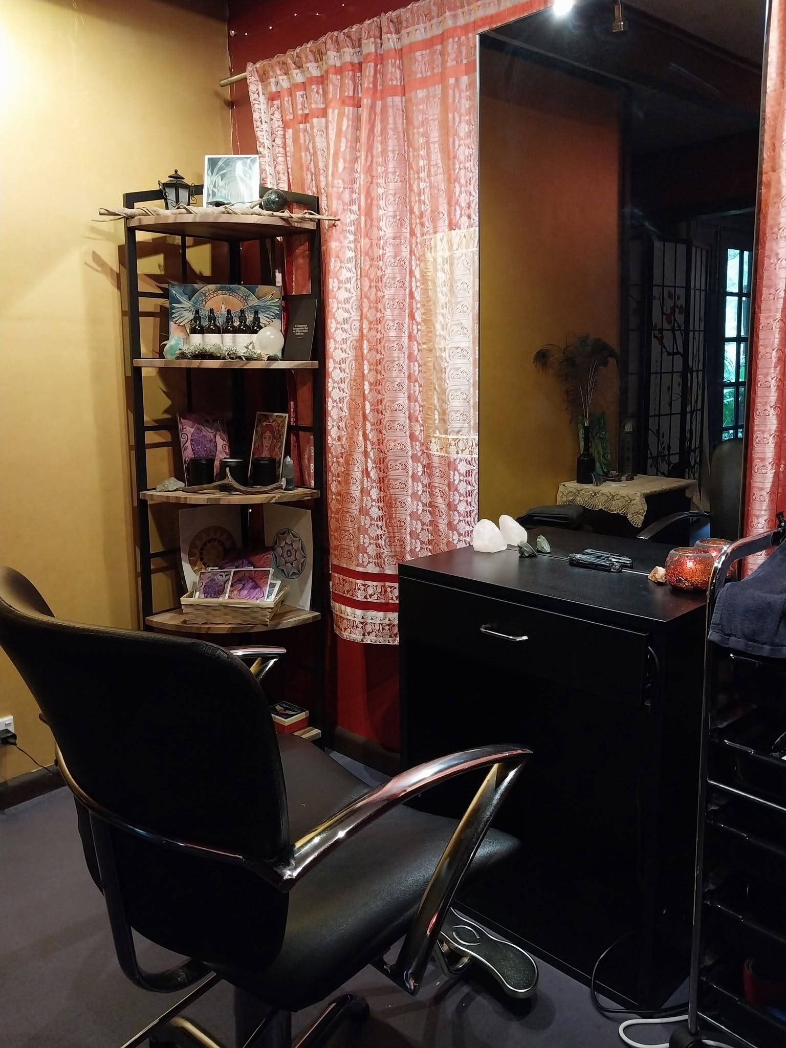 Styling station at Equinox Studio