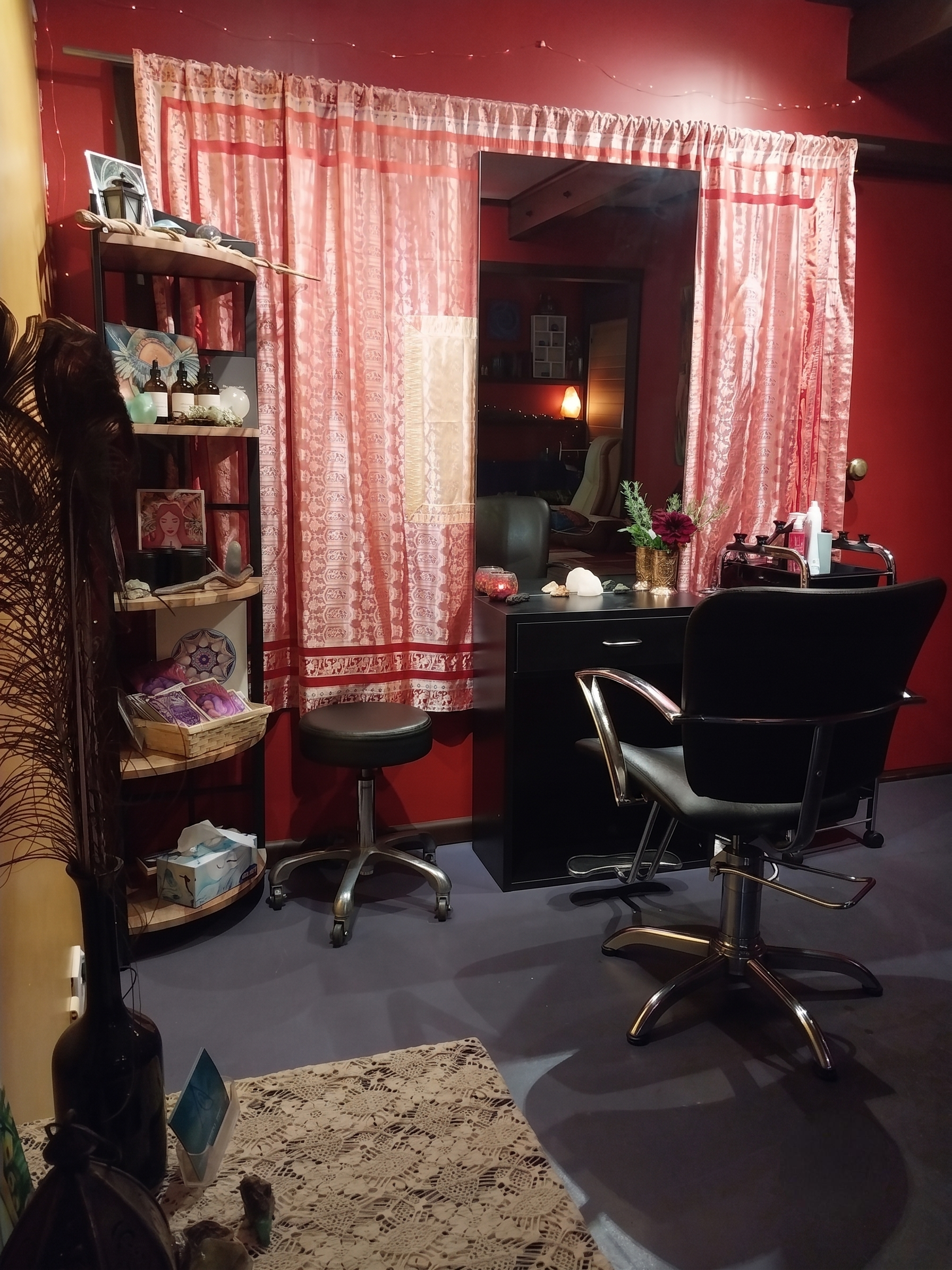 Inside Equinox Studio, private hair salon in Hazelbrook